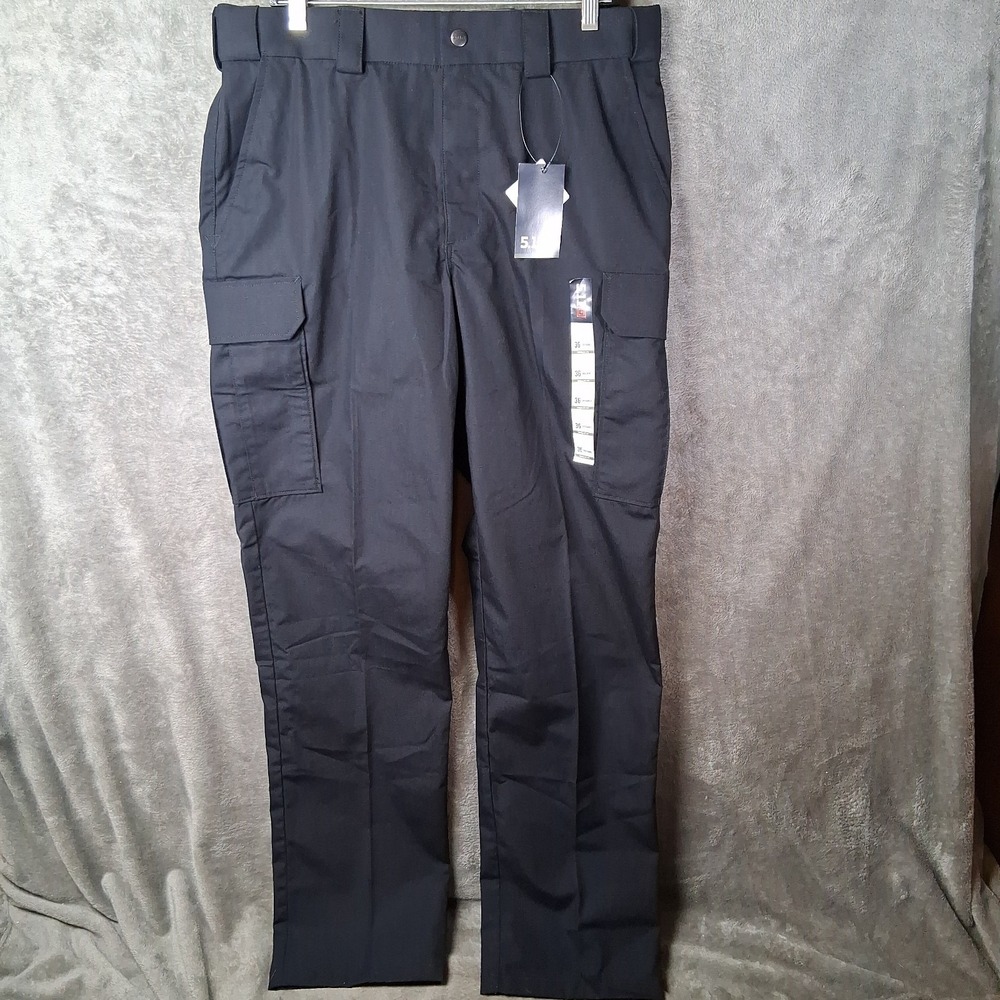 New 5.11 Tactical Tclite Pants Men Size 36x34 Navy Blue Ripstop Cargo Straight